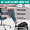 YEASHEIN Padded Foot Stool for Under Desk, 3 Adjustable Heights