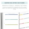 A5 Quarterly Undated Goal-Setting + Daily Planner - 120 GSM
