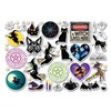 A4 Sticker Sheet Witch Vinyl Stickers - Witchcraft Cat Bats