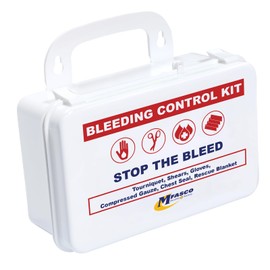 MFASCO Bleeding Control Kit, Compressed Gauze, Chest Seal, Portable Stop The Bleed Kit Plus Tourniquet, Easy-to-Open Packaging, Packed in A Plastic Kit That Can Be Mounted or Carried