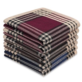 Selected Hanky 100% Cotton Men's Handkerchiefs 6 Piece Gift Set-5