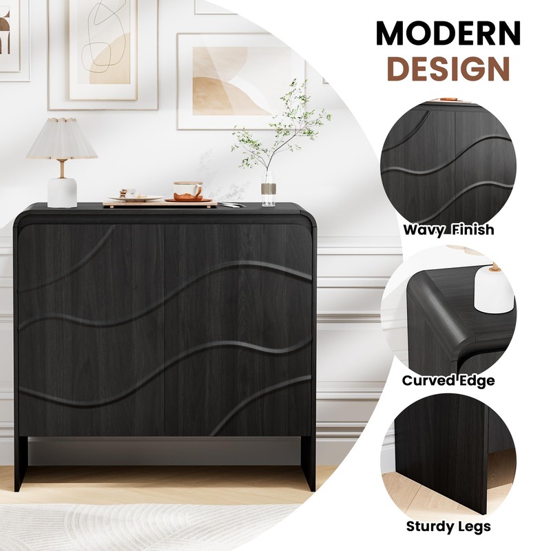 31.5'' Small Sideboard Buffet Cabinet with Storage