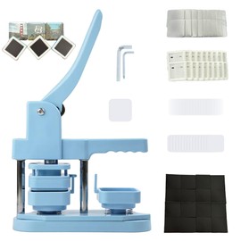 DCBADGE Square-Shaped Button Maker Machine,50mm/1.97 inch Square Fridge Magnet Maker Kit with 100 Sets of Refrigerator Magnet Supplies