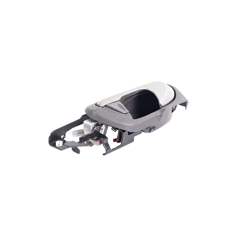 TRQ Left Interior Door Handle Gray Housing with Silver Lever