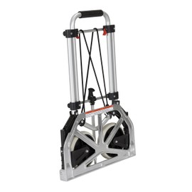 Vestil FHC-250 Aluminum Foldaway Hand Truck with Loop Handle, 250 lb. Load Capacity, 40-1/2" Height x 17" Length x 19" Width