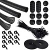 Juego de Organizador de Cables Cubre Cables Manguito de Gestión