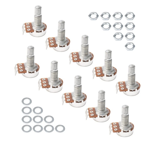NA Guitar Potentiometers B250k Split Shaft Pots Audio Tone Switch