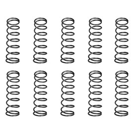 DTGN 1.2x14x45mm(DxODxL) Compression Spring - 10Pack - Good for Machinery - Spring Steel Extension Spring - Black