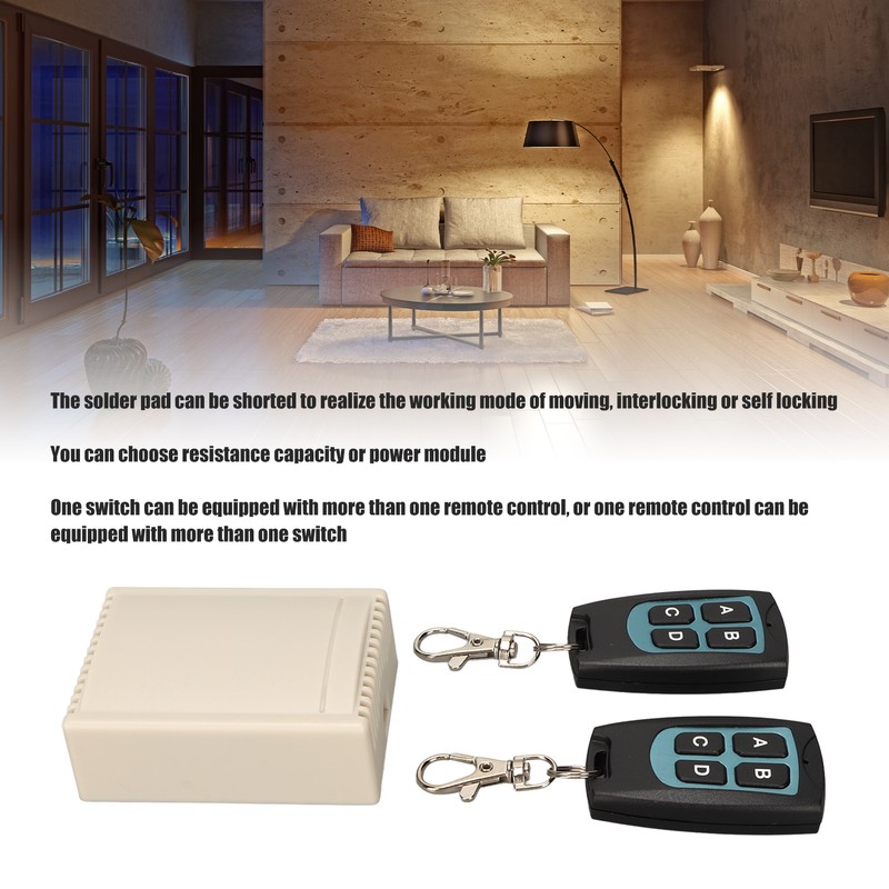 Relay Remote Switch 4 Channel 10A ABS Wireless Module with
