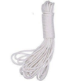 WUWYOUWL Picture Cord, 20 Meters 4mm Picture Hanging Cord Wire Nylon Parachute Cord (White)