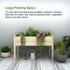 BIRASIL Outdoor Raised Garden Bed, Wood Planter Box for Vegetable