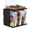 Emfogo Vinyl Record Storage, Record Player Stand Wall Mount Up