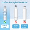 Filterlogic ADQ73613401 Refrigerator Water Filter, Replacement for LG® LT800P®, LT800PC,