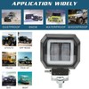 20 W 6500K LED Square Light Bar Spotlight DRL Angel