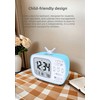 YHFITN Alarm Clock for Kids Bedroom, LCD Digital Clock for