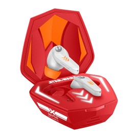 STEREN Audífonos Bluetooth FreePods Touch True Wireless para Gamers Star Wars (Rojo)