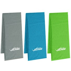 Vacnite Cool Towel, Quick-Drying Towel, Super-Absorbent, Lightweight, Heatstroke Prevention, 39.4 x 11.8 inches (100 x 30 cm)