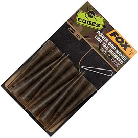 Fox Edges Camo Power Grip Naked Tail Rubbers Size 7-10 Tubes for Safety Clips, Tailrubber for Carp Mounting, Hose for Lead Clips