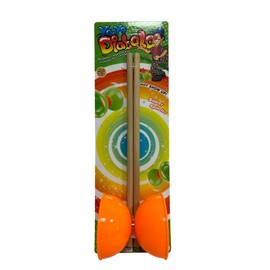 Diabolo Spiel für Kinder Jugendliche und Erwachsene Spiel Diabolo Jonglierung mit Stäbchen aus Holz 30 cm Set Jonglieren Diabolo mit Stäbchen, verschiedene Farben zufällig