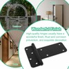 Wmebee 5“ Gate Hinges,260 Lbs Capacity, Matte Black Hinges,6 Pack