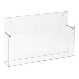 A5 Wall Brochure Holder Landscape Format Acrylic Glass