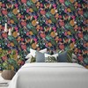 World of Wallpaper Wonderland Tropical Animal Wallpaper (Navy Blue)