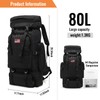 Prepper Bags,80L Big Forest Bugout Bags,600D Oxford Cloth Material Go