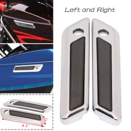 Unbranded L & R Saddlebag Hinge Latch Cover For Harley Road Glide FLTRX FLTRU FLTRXS 14-23