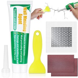 Drywall Repair Kit, Mckanti Drywall Hole Patch Kit Spackle Putty Wall Repair Large Hole Patch Kit, Wall Mending Agent with Scraper Easy to Fill The Holes for Home Wall, Plaster Dent Repair