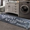 Falflor Farmhouse Laundry Room Rug Runner 20"X59" Non Slip Waterproof