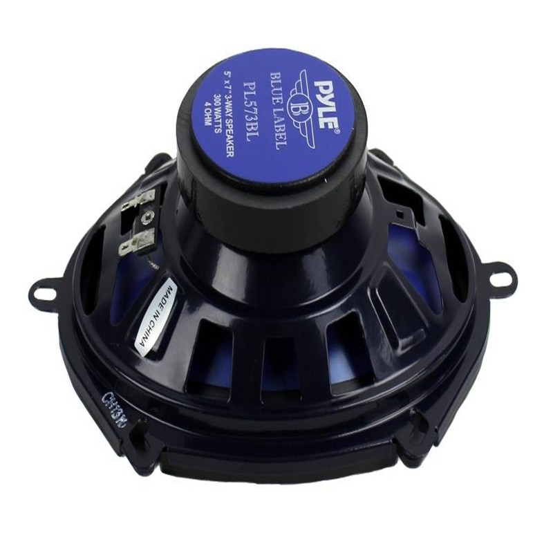 4) New Pyle PL573BL 5x7" 600 Watts 3-Way Car Coaxial
