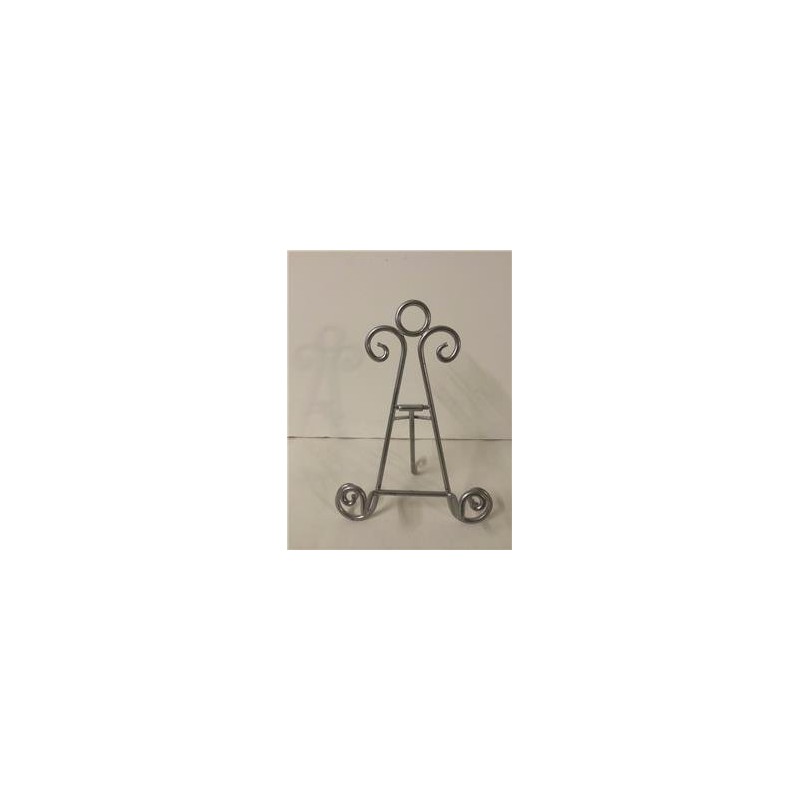 Silver Effect Iron Easel 8 inch Holder Display Artwork Picture