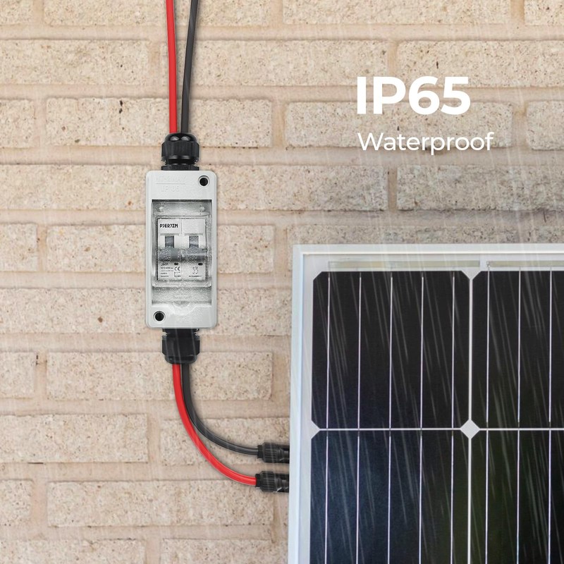 Pjerjzn Solar Panel Disconnect Switch 400V DC/AC 20A Miniature Circuit