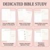 XKDOUS Bible Study Journal Pink Leather Notebook, S.O.A.P Bible Study