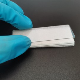 Qunguan ITO Coated Conductive Glass 25×75mm Cover Slides superconducting Thickness 0.7mm Low Resistance <10 ohm/sq 13 Pcs