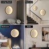 Skylumate Dimmable Moon Wall Sconces 15.8inch 22W Plug in Modern