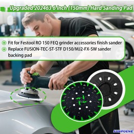Upgraded for Festool 202463 RO 150 FEQ 6 Inch (150mm) Hard Sanding Pad Sanding Discs Replacement Sander Backing Pad, Compatible with Festool Grinder Accessories Finish Sander