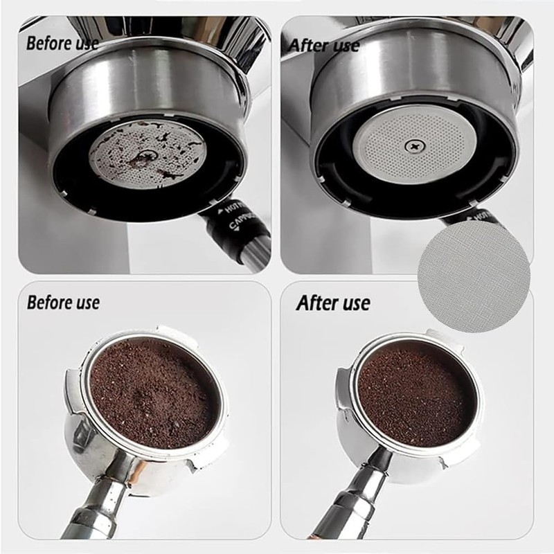 Yieidui 58mm WDT Tools Puck Screen Espresso Dosing Funnel Stainless