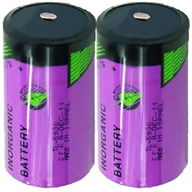 WELLVEUS『2 Pack』3.6V 19000mAh TL-5930 Lithium Battery for Tadiran iXtra Series Size D(TL-2300), ER34615