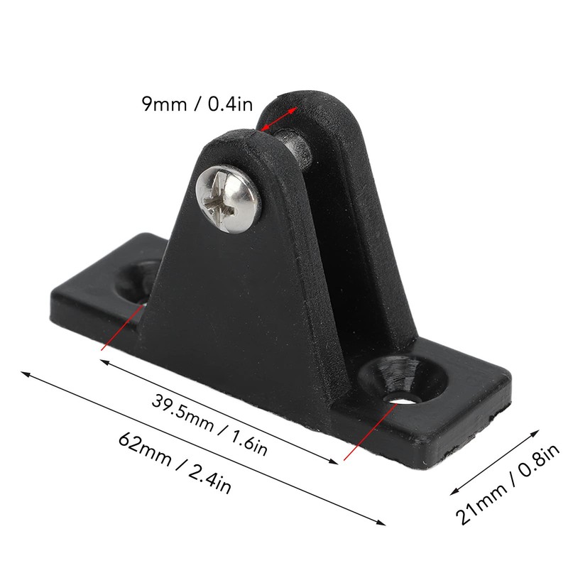 Pack of 2 Bimini Top Deck Hinge Marine Boat Deck