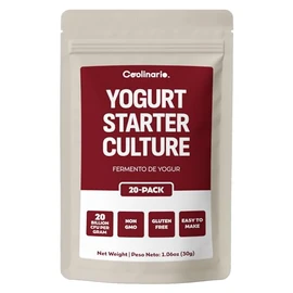 Coolinario Yogurt Starter Culture (20-Pack, 1.5g Sachets) Live Cultures for Homemade Yogurt | Creamy, Thick & Delicious | Regular or Greek Yogurt | Non-GMO, No Preservatives, Gluten Free
