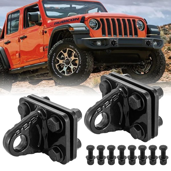 BYERNAUTO Shackles Mount with Backer Plate, 5 Ton Bolt On