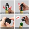 HYZ Champagne Stopper with Vacuum 2-Pack, Professional Bottles Sealer for