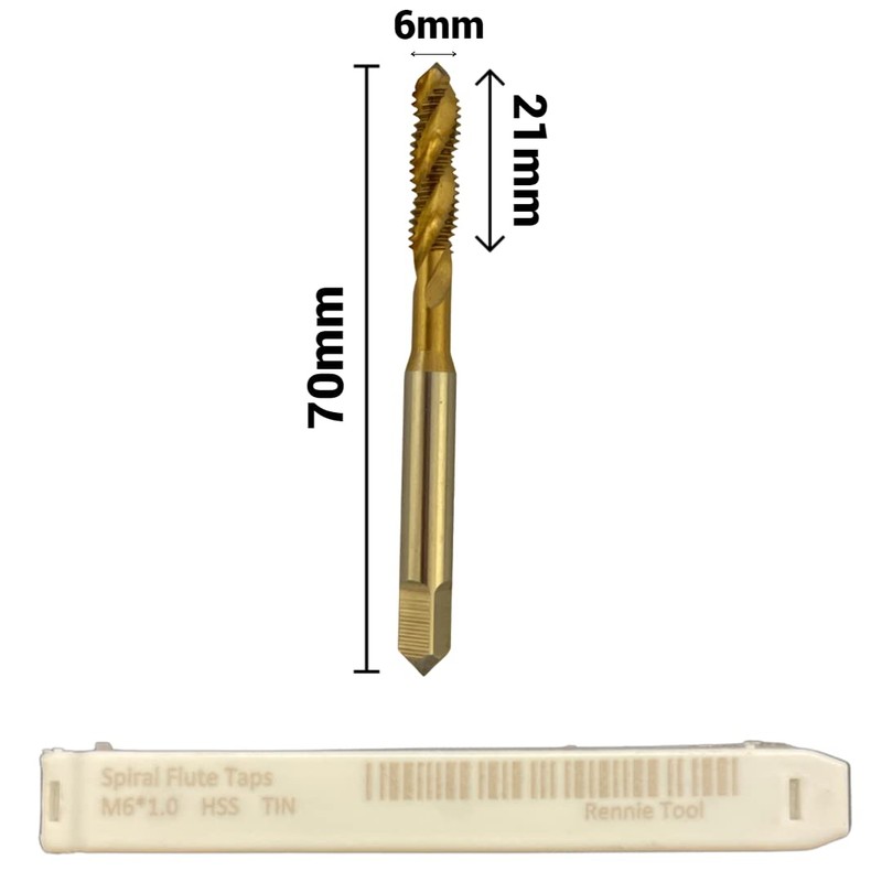 Pack of 3 Rennie Tools - M6 x 1.0 Spiral
