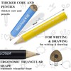 NatCot Triangular Fat Pencil for 2-8 Years Old Kids Use,