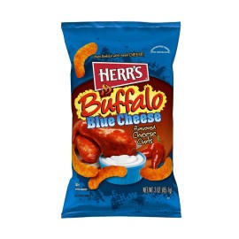 Herr's 🔵 New Herr’s BUFFALO Blue Cheese Cheddar Red Pepper Baked Oven Curls 3oz