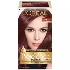 L'Oreal Paris Superior Preference Fade-Defying Color + Shine System, #5MB, 1 Kit