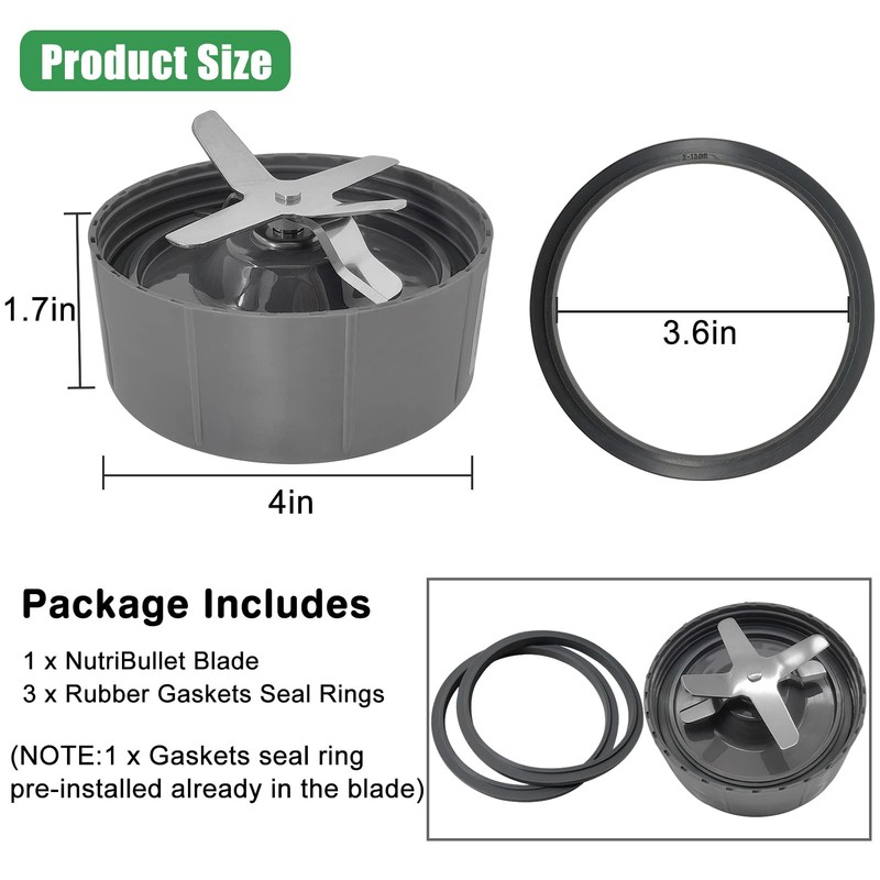 Blades Replacement Parts Compatible with Nutribullet Pro 900/600 Series Blender