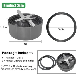 Blades Replacement Parts Compatible with Nutribullet Pro 900/600 Series Blender - Include Extractor Blade Replacements and 2 Pack Gaskets Seal