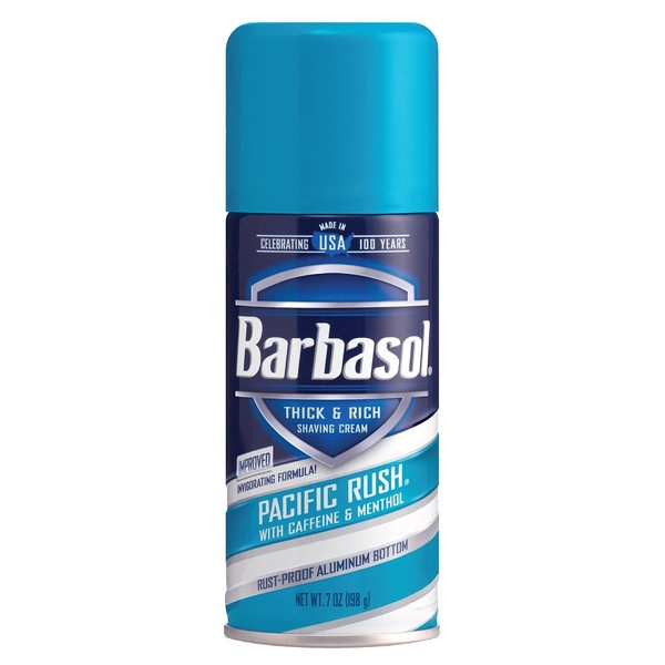 Barbasol Shave Cream 7 Ounce (Pacific Rush, Pack of 2)